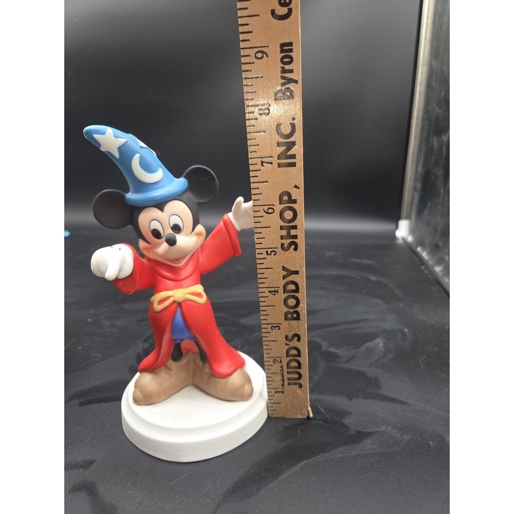 Vintage DISNEY Porcelain Mickey Mouse FANTASIA WIZARD 8" Figurine - Picture 12 of 14